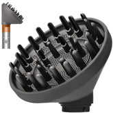 Dotspun front view of diffuser showing wide head and benefit of broad coverage