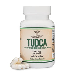 Double Wood Supplements front bottle view showing supplement branding and 60 capsules