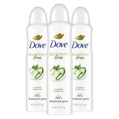 Dove front packaging showing cucumber and green tea scent and benefit of freshness