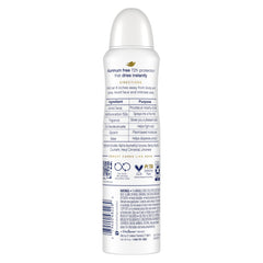 Dove spray nozzle close-up showing easy application and controlled mist
