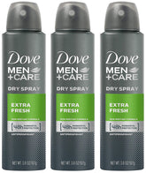 Dove Men+Care front packaging showing three sticks and brand clarity for consistent protection