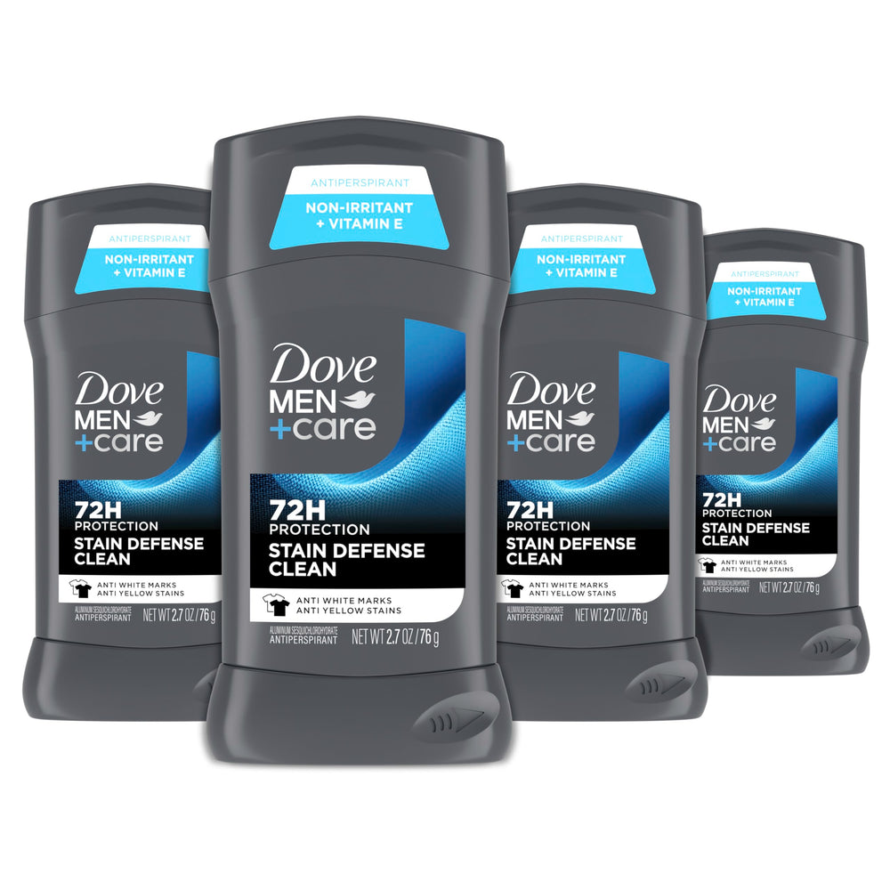 Dove Men+Care front packaging showing product name and benefits
