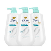Dove front packaging showing brand and gentle cleanser benefits