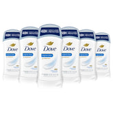 Dove stick front view showing packaging and brand for easy selection