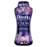 Downy Calm front packaging showing 30.1 oz and calming scent benefits