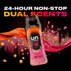 Close-up of Downy Unstopables Fusions beads texture highlighting dual-scent bead design benefit