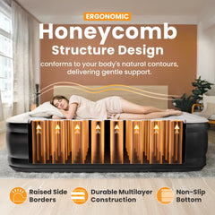 Dr. air cross-section of honeycomb interior showing supportive weight distribution