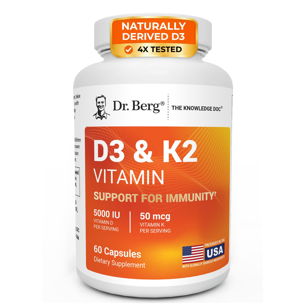 Dr. Berg Nutritionals bottle front label showing product name and strength benefits