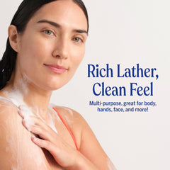 Dr. Bronner's almond label and ingredients highlighting organic sourcing benefit