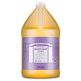 Dr. Bronner's lavender gallon front label showing product name and eco claims for confident buying
