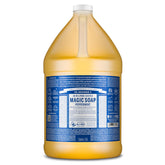 Dr. Bronner's gallon front label showing product name and scent benefits