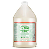 Dr. Bronner's Sal Suds front label showing product benefits and scent