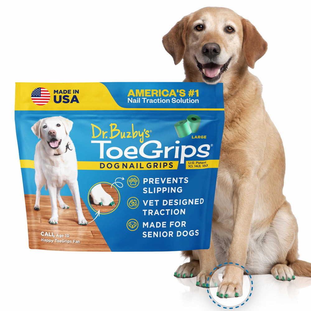 Dr. Buzby's front packaging showing large 20-grip pack and benefits