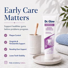 Close-up of Dr. Glow paste texture, highlighting gentle but effective formula