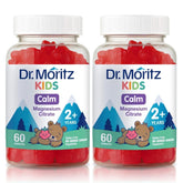 DR. MORITZ front packaging view showing 2-pack and raspberry flavor benefit