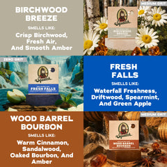 Dr. Squatch Fresh Falls bar on dish highlighting fresh clean aroma