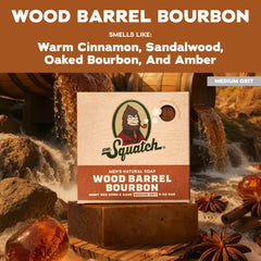 Close-up of Dr. Squatch bar creating rich lather to show effective cleansing and foam