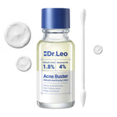 Dr.Leo front packaging showing compact acne spot treatment, portable convenience