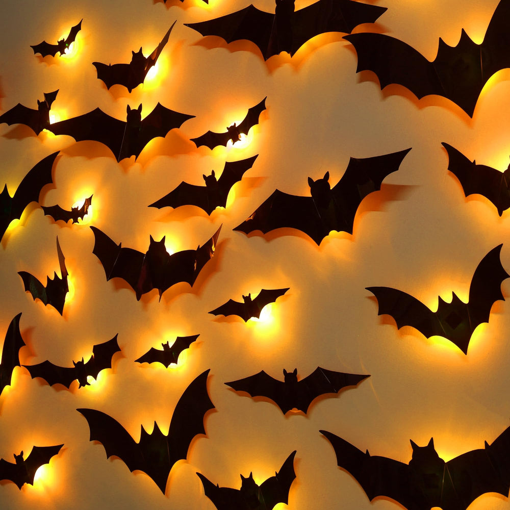 DR.DUDU front packaging showing 36 orange LED bats for instant Halloween ambience
