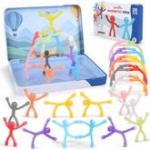 Dreamon front packaging showing 20 magnetic people and metal tin for travel convenience