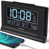 DreamSky front display showing time date and temperature for easy viewing