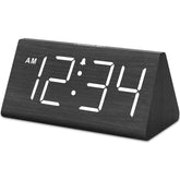 DreamSky front view showing wooden face and large readable digits for easy time checking