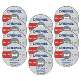 Dremel front packaging showing 12 EZ456B wheels for longer-lasting cuts