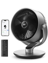 DREO DR-HAF004S front view showing slim silver design and stable base for efficient airflow