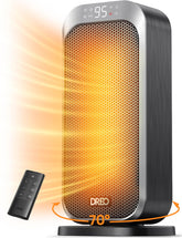 DREO front view compact heater showing design and fast warmth