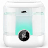 DREO HM524 front view showing sleek design and quiet operation benefits