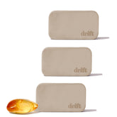 drift amber front packaging showing three refill stones and branding benefit long lasting scent