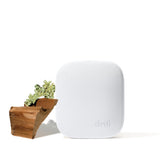 drift diffuser front view showing sleek teak design and easy plug-in setup for stylish freshness