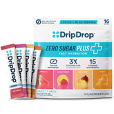 DripDrop front packaging showing variety pack and branding for quick recognition
