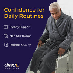 Drive Medical close-up of contoured backrest providing comfortable lumbar support