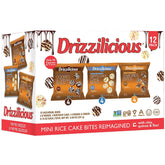 Drizzilicious front packaging showing variety pack and benefits
