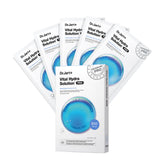 Dr.Jart+ front pack showing five glow sheet masks and value save