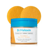 Dr.Melaxin front packaging showing 70 toner pads and clear product benefits
