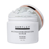 DRMTLGY front tube view showing packaging and clear purpose for smoother skin