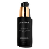 DRMTLGY bottle front view showing clean branding and firming serum benefit
