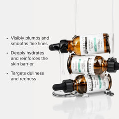 DRMTLGY close-up of silky serum texture demonstrating fast absorption