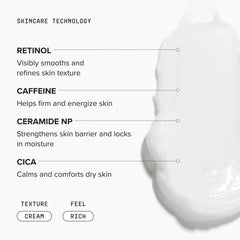 DRMTLGY creamy lotion texture close-up for smooth absorption benefit