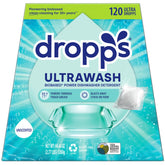 dropps front packaging showing 120-count and unscented benefit