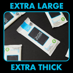 DUDE Wipes wipe in hand demonstrating ease of use and quick body refresh