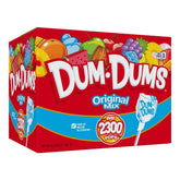 Dum Dums front box view showing 2,300 count and brand for bulk convenience
