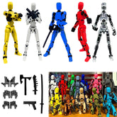 Dumwick Titan 13 front view showing poseable joints and display-ready look
