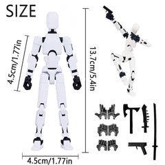 Dumwick Titan 13 side pose illustrating articulation for dynamic stances