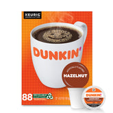 Dunkin' front packaging showing 88-count bundle and benefit of bulk supply