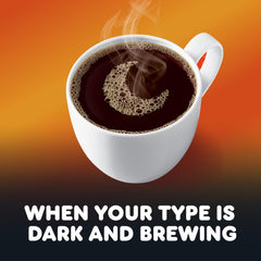 Dunkin' poured cup with cream showing how Midnight pairs well with dairy