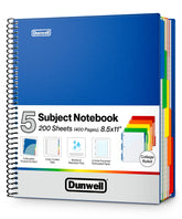 Dunwell front cover view showing blue poly cover and durable rounded corners