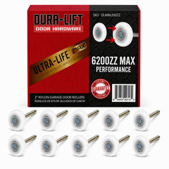 DURA-LIFT front packaging showing 10 rollers for easy identification and convenience
